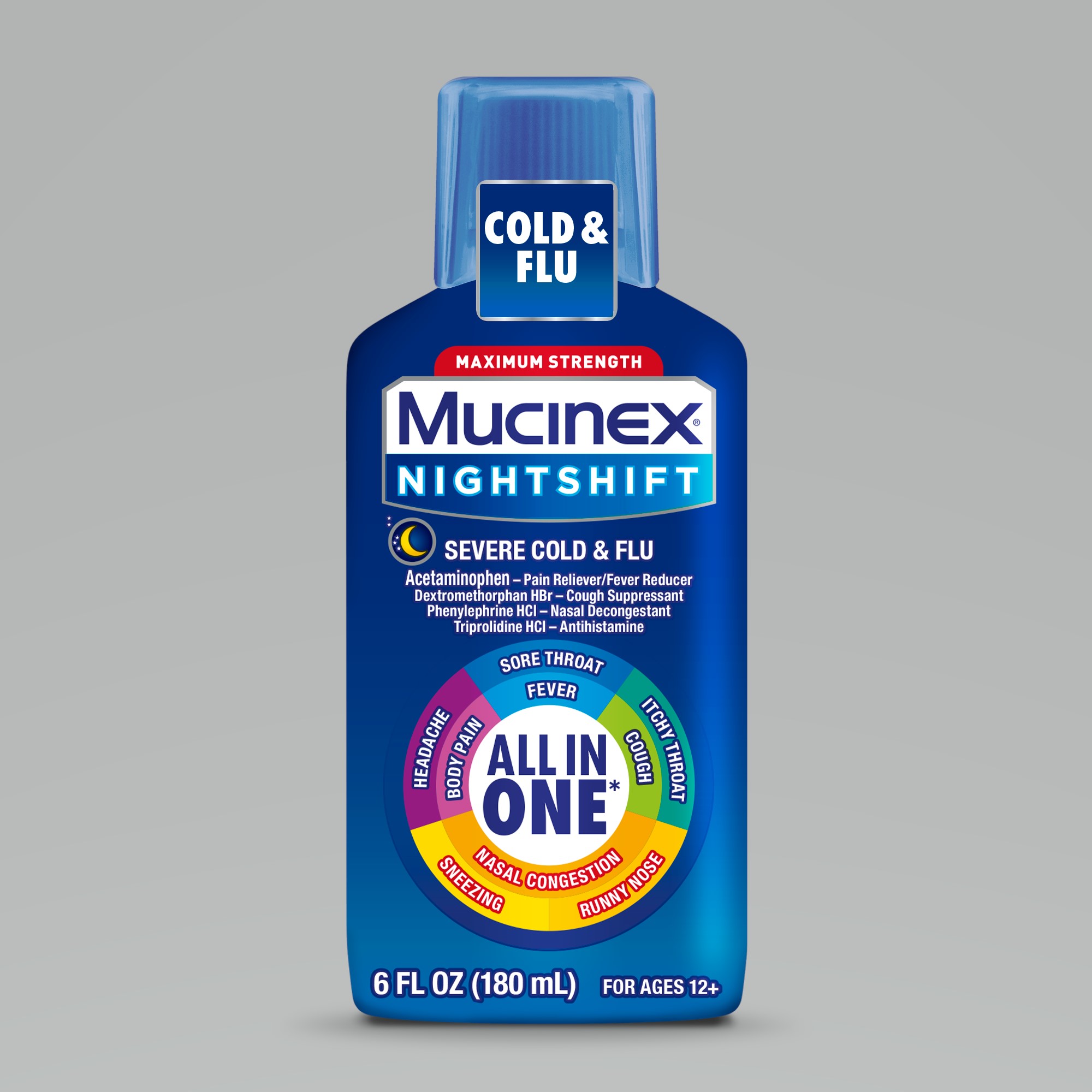 Mucinex® Nightshift Severe Cold & Flu - Liquid